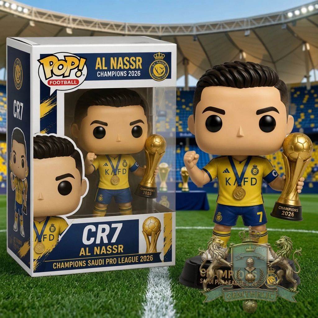 Al Nassr FC CR7 Champions Saudi Pro League 2026 Funko Pop! Vinyl Figure - Front View
