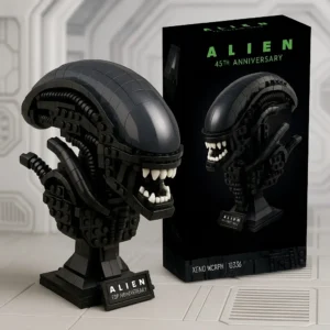 Alien 45th Anniversary Building Block Head Model