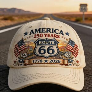 America Route 66 250 Years 1776 2026 Anniversary Cap