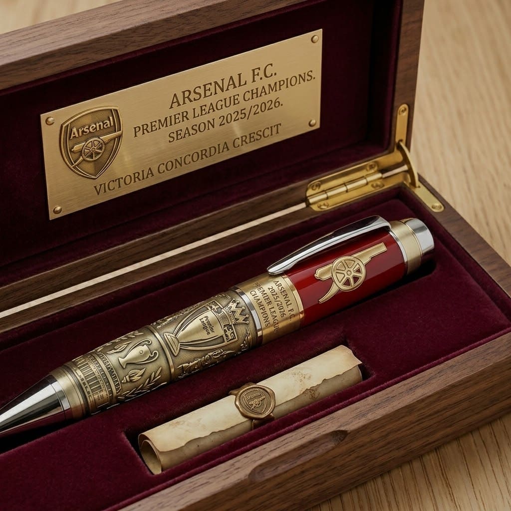 Arsenal Premier League Champions 2025/2026 Commemorative Pen - Front View