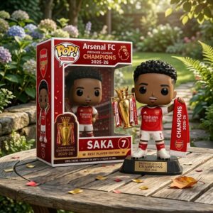 Arsenal FC Premier League Champions 2025-26 Saka Best Player Vinyl Figure