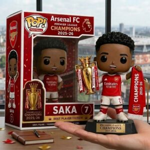 Arsenal FC Premier League Champions 2025-26 Saka Best Player Vinyl Figure