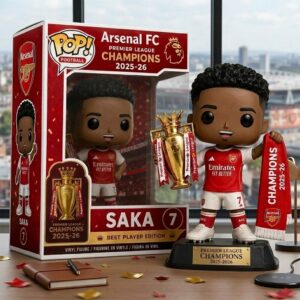 Arsenal FC Premier League Champions 2025-26 Saka Best Player Vinyl Figure