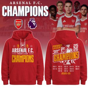 Arsenal Premier League Champions 2025-2026 Hoodie