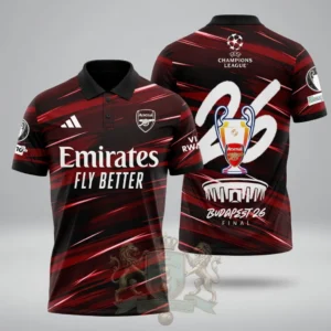 Arsenal Football Club Champions League Budapest 2026 Final T-Shirt