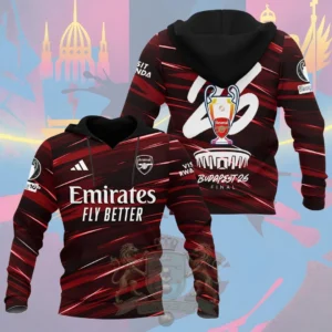 Arsenal Football Club Champions League Budapest 2026 Final T-Shirt