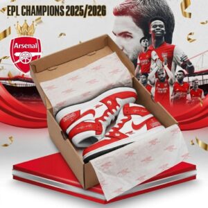 Arsenal EPL Champions 2025/2026 Premier League 2026 High-Top Sneakers