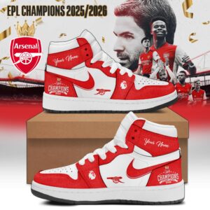 Arsenal EPL Champions 2025/2026 Premier League 2026 High-Top Sneakers