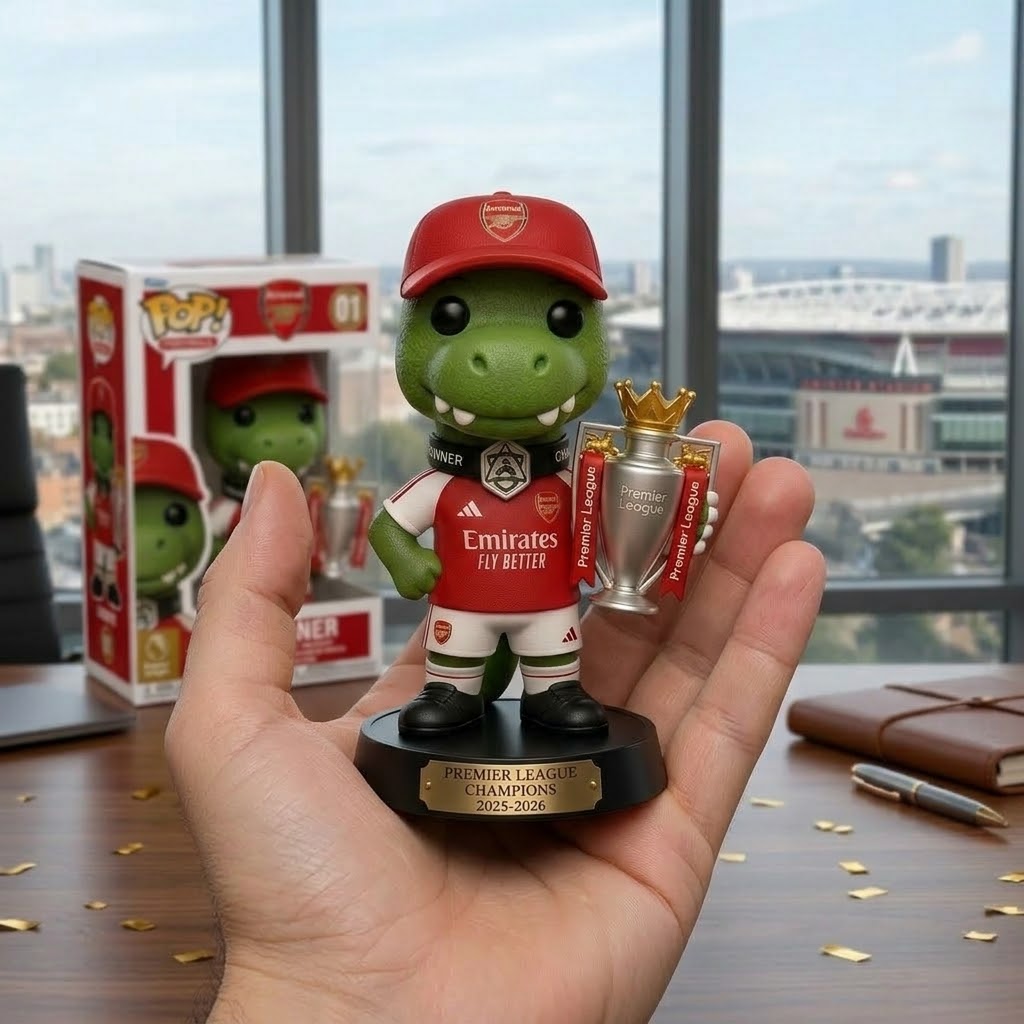 Arsenal Gunner Premier League Champions 2025/26 Vinyl Figure - Detail View