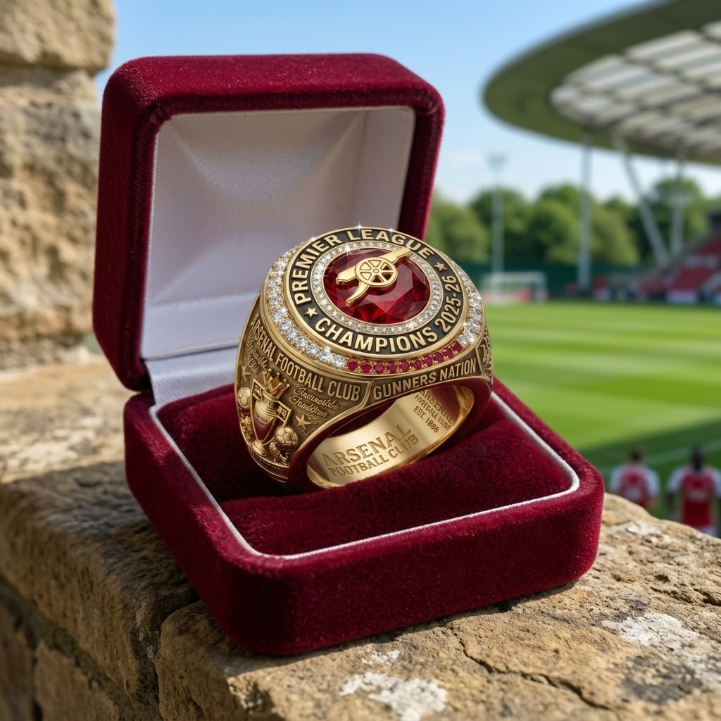 Arsenal Premier League Champions 2025-26 Championship Ring - Detail View