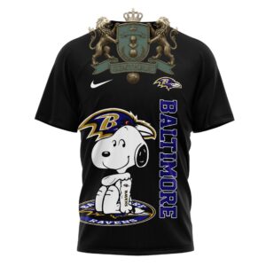 Baltimore Ravens Snoopy Yes I'm Old But I Saw T-Shirt