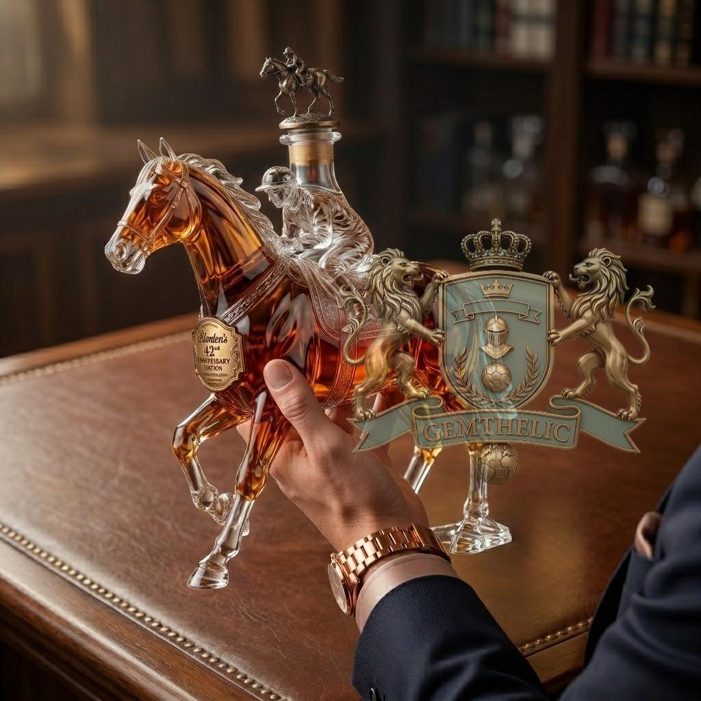 Blanton's 42nd Anniversary Whiskey Bottle - Detail View