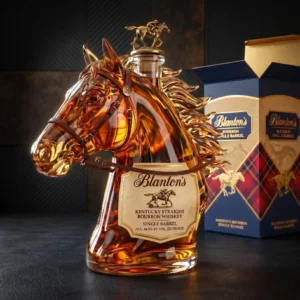Blantons Premium Horse Head Whiskey Bottle