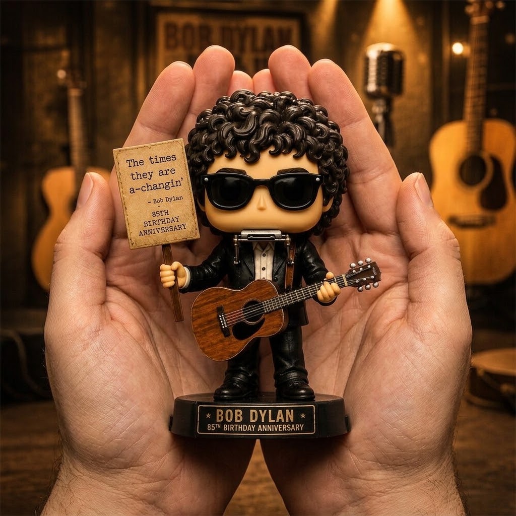 Bob Dylan 85th Birthday Anniversary Pop Figure - Detail View