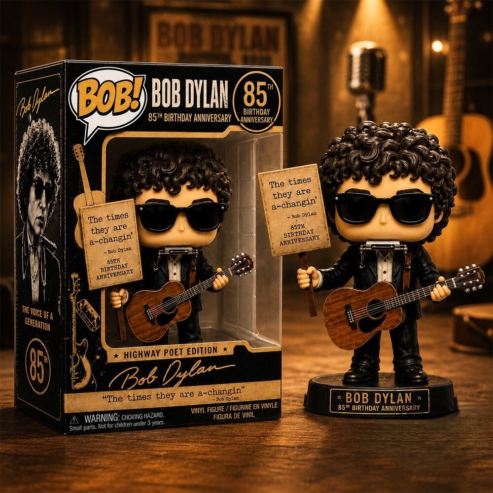 Bob Dylan 85th Birthday Anniversary Pop Figure - Front View
