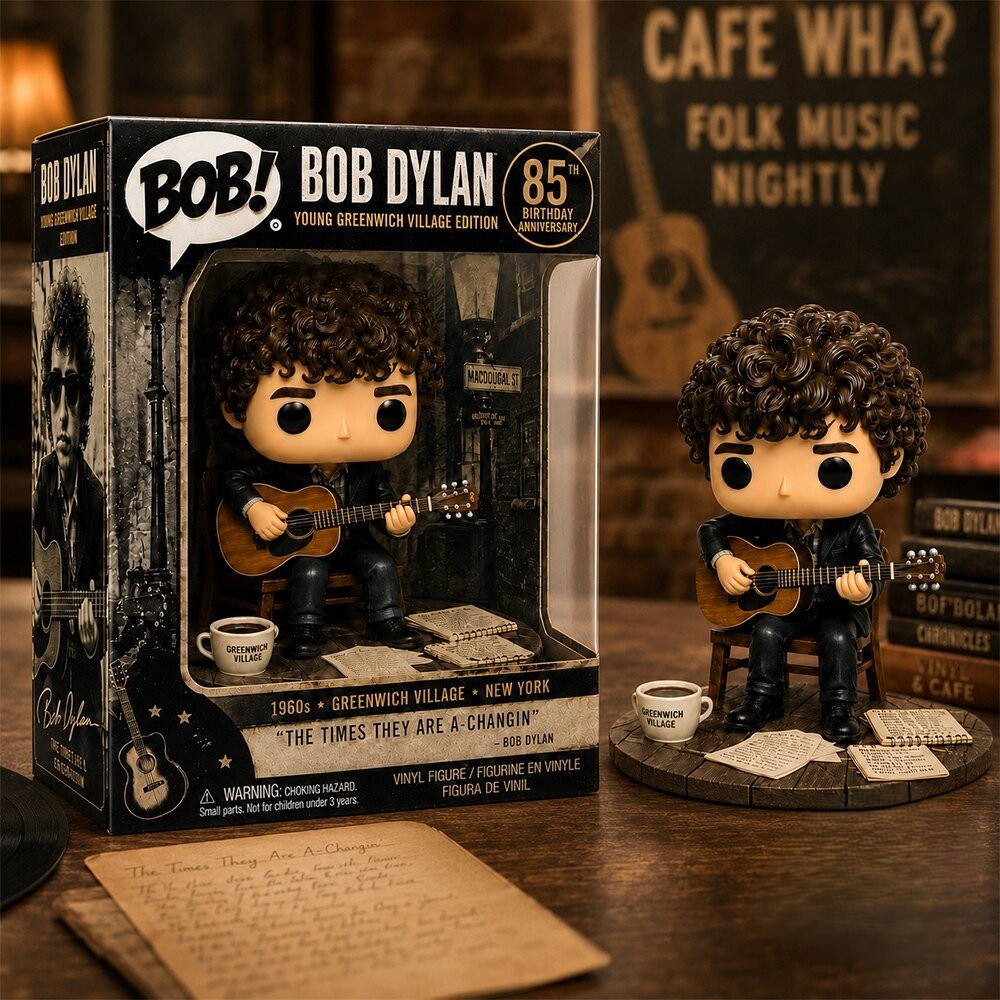Bob Dylan 85th Birthday Anniversary Vinyl Figure - Front View