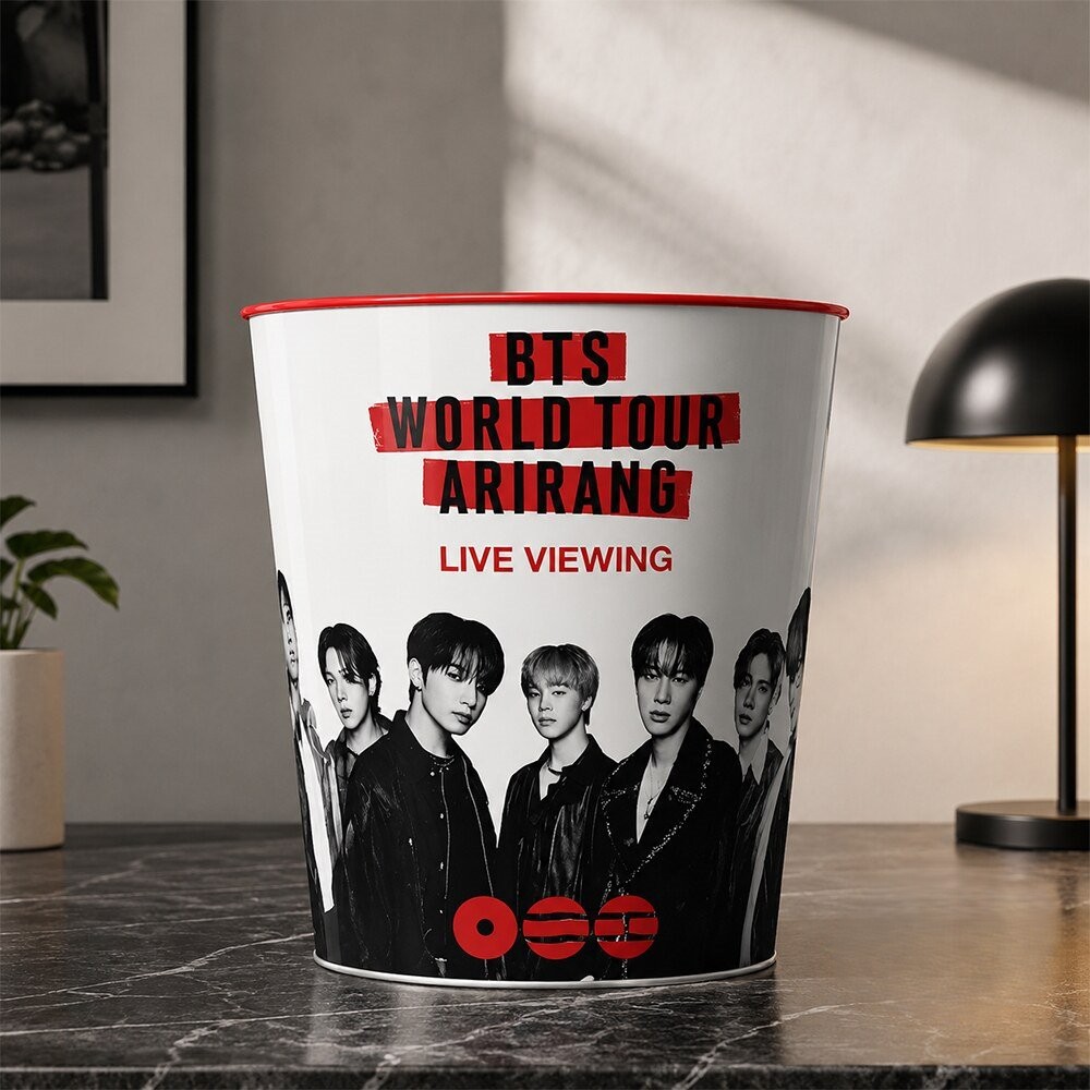 BTS World Tour Arirang Live Viewing Popcorn Bucket - Detail View