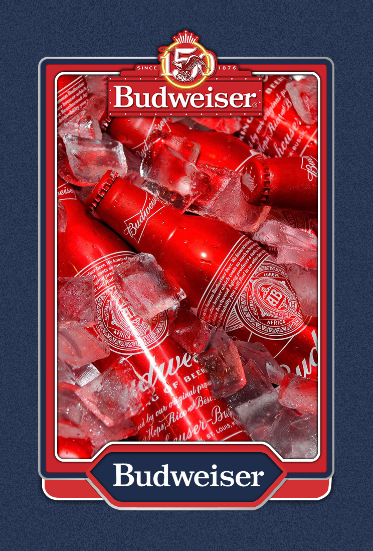 Budweiser 150th Anniversary Hobby Box - Front View