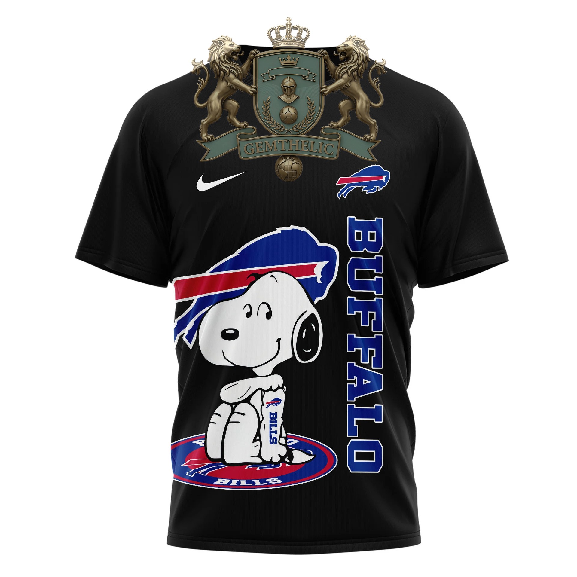 Buffalo Bills Snoopy Yes I'm Old But I Saw T-Shirt - Detail View