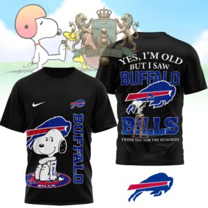 Buffalo Bills Snoopy Yes I'm Old But I Saw T-Shirt