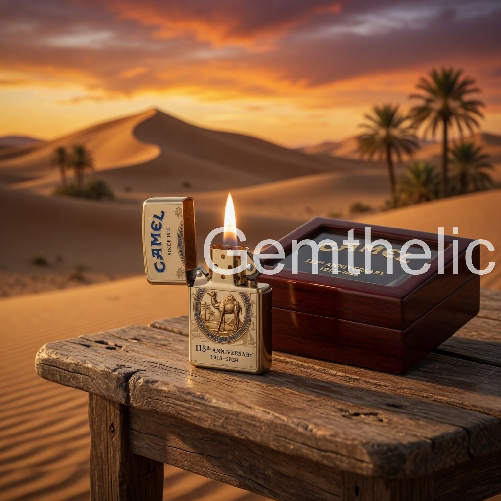 Camel 115th Anniversary Commemorative Zippo Lighter - Detail View