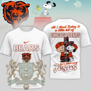 Chicago Bears Snoopy Charlie Brown T-Shirt
