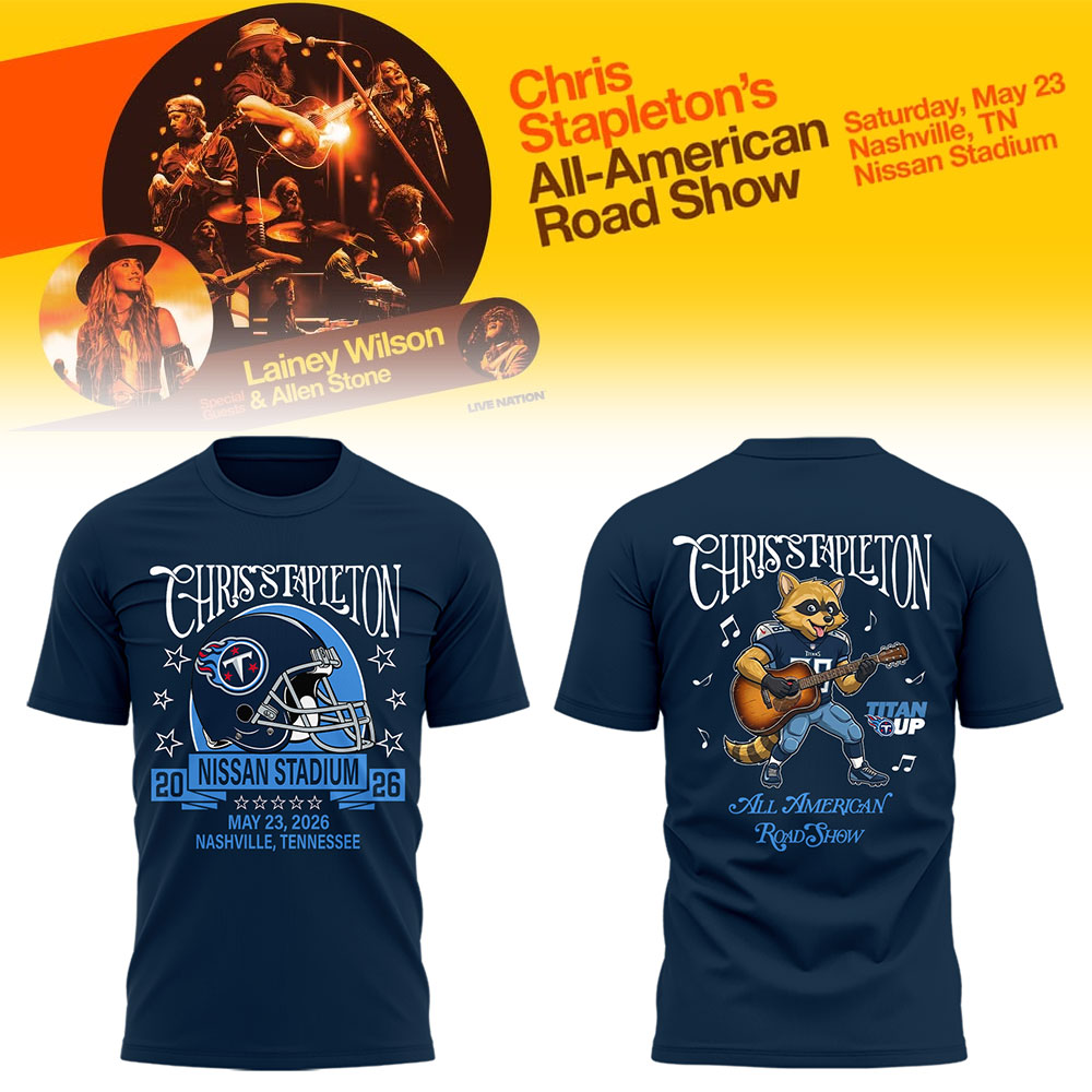 Chris Stapleton All-American Road Show Up T-Shirt - Front View