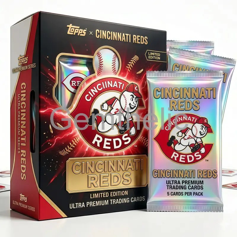 Cincinnati Reds Limited Edition Trading Cards - Front View