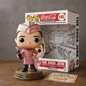 Coca-Cola Soda Jerk 140th Anniversary Heritage Series Funko Pop Vinyl Figure