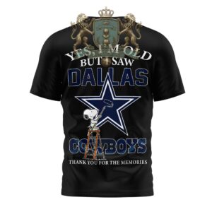 Dallas Cowboys Snoopy Yes I'm Old But I Saw T-Shirt