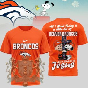 Denver Broncos Snoopy Charlie Brown T-Shirt