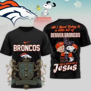 Denver Broncos Snoopy Charlie Brown T-Shirt