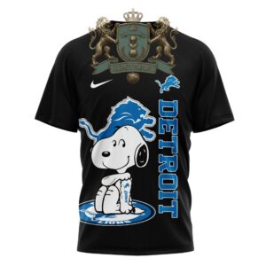 Detroit Lions Snoopy Yes I'm Old But I Saw T-Shirt