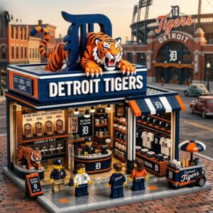 Detroit Tigers 125th Anniversary Team Store Building Set