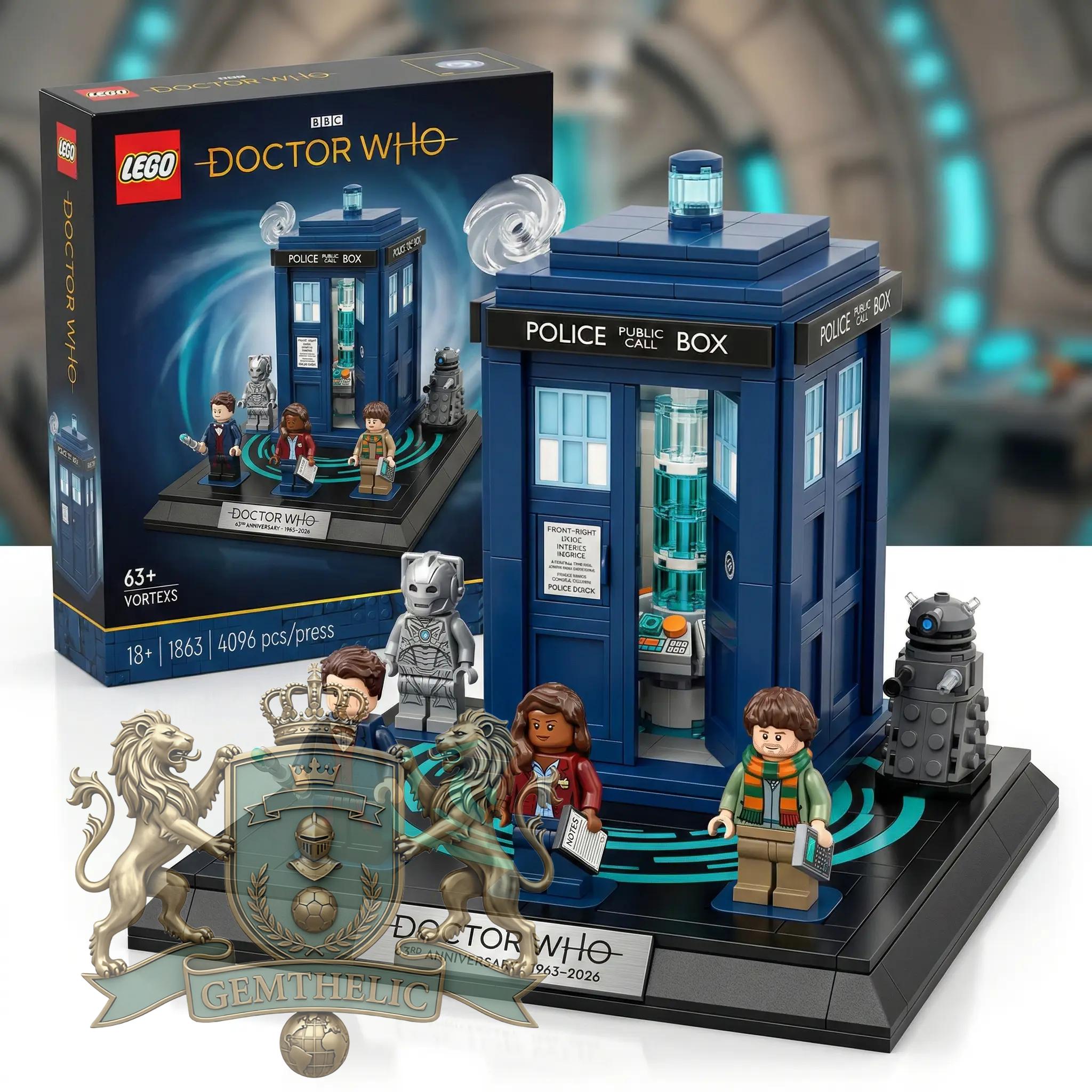 Doctor Who 63rd Anniversary Building Bricks Set - Front View
