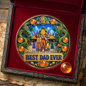 Dragon Ball Z Goku Best Dad Ever Personalized Commemorative Coin