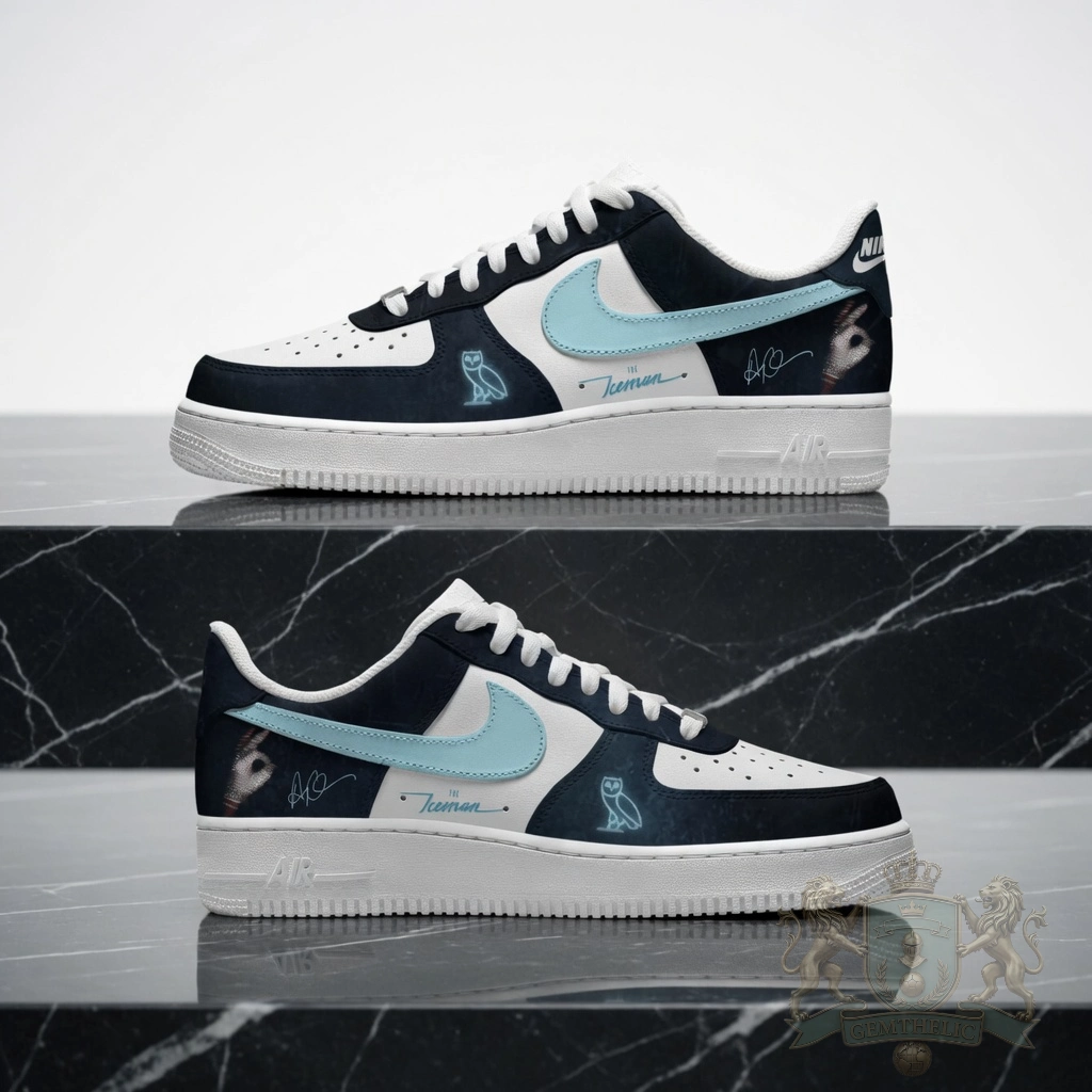 Drake OVO The Iceman AO Signature Low-Top Sneakers - Detail View