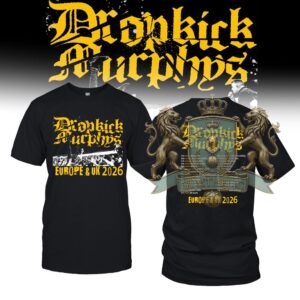 Dropkick Murphys Europe & UK Tour 2026 T-Shirt