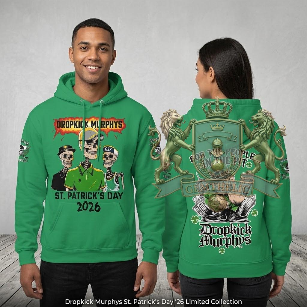 Dropkick Murphys St. Patrick's Day 2026 Hoodie - Detail View