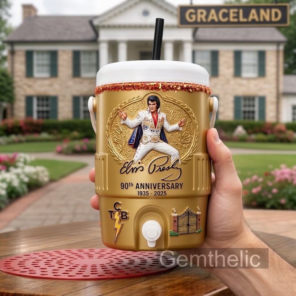 Elvis Presley 90th Anniversary Cooler Cup - Detail View