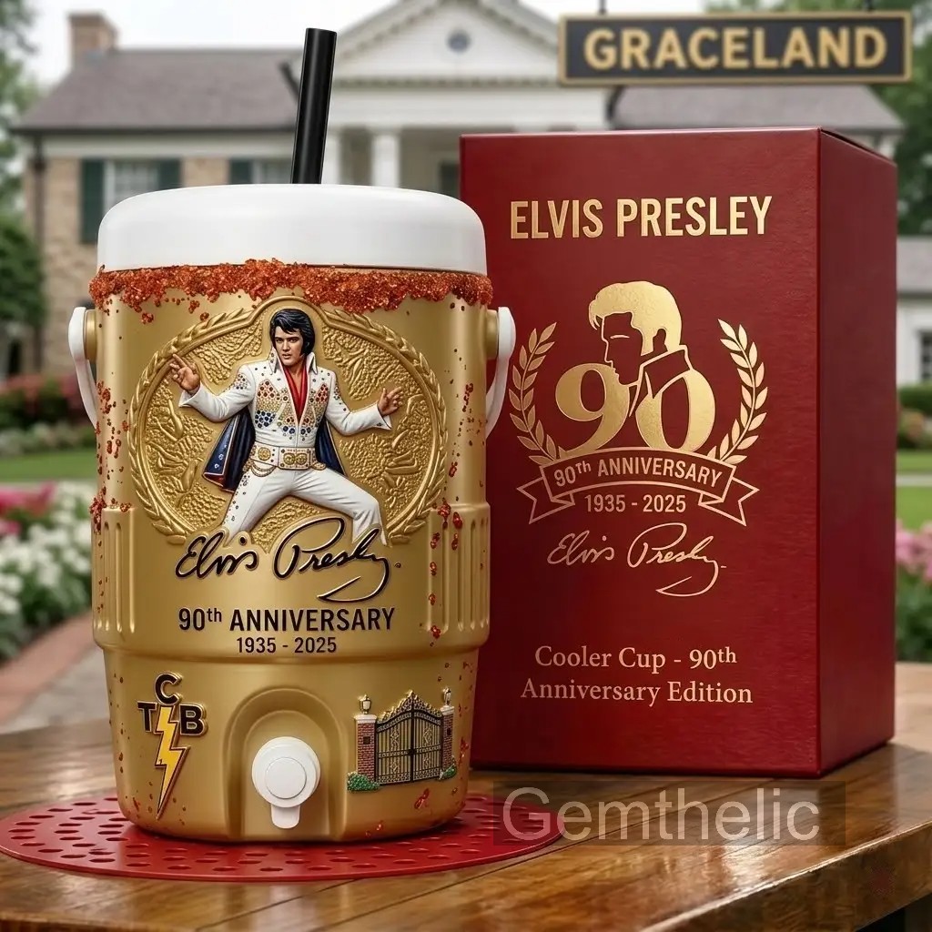 Elvis Presley 90th Anniversary Cooler Cup - Front View