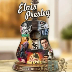 Elvis Presley Mini Guitar Display Collectible Acrylic