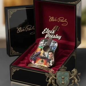 Elvis Presley Mini Guitar Display Collectible Acrylic