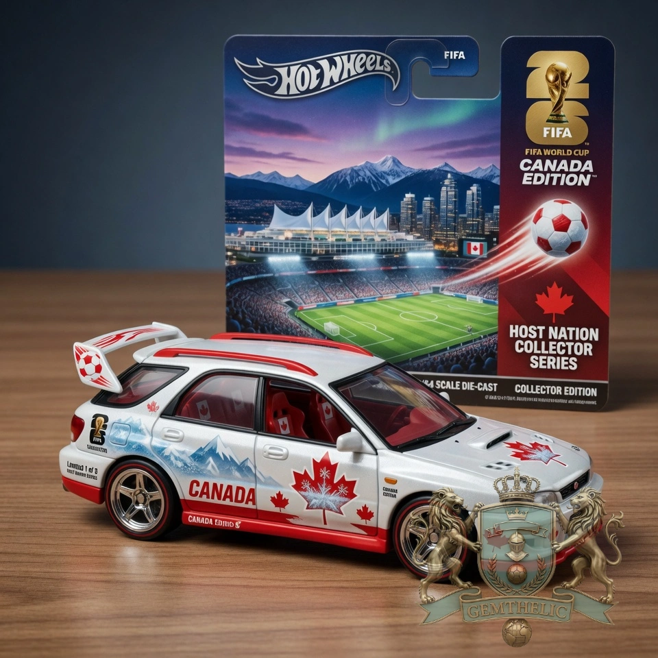 Canada Host Nation World Cup 2026 Hot Wheels Car - Front View