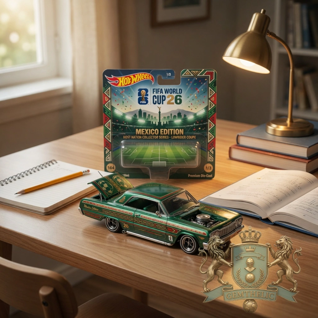FIFA World Cup 2026 Mexico Lowrider Coupe Diecast Car - Detail View