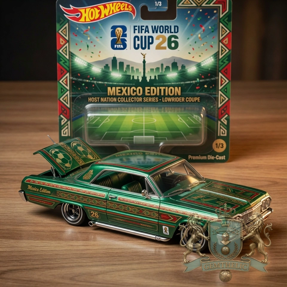 FIFA World Cup 2026 Mexico Lowrider Coupe Diecast Car - Front View
