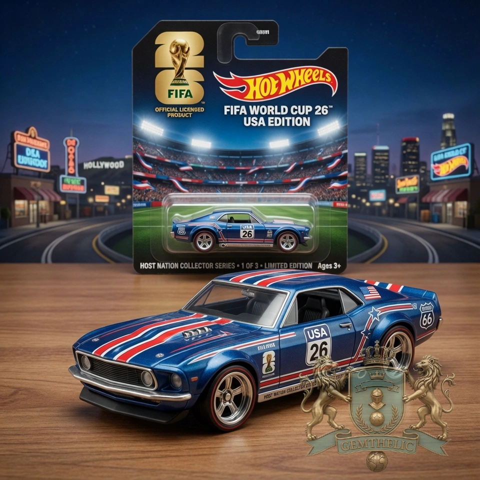 USA Host Nation Route 66 World Cup 2026 Hot Wheels Car - Front View