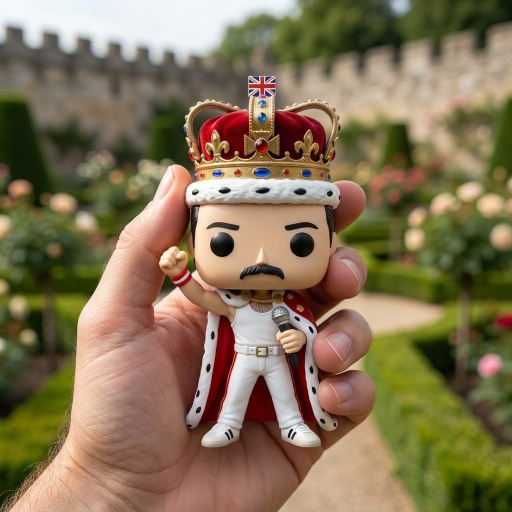Freddie Mercury The King 80 Years Funko Pop - Detail View