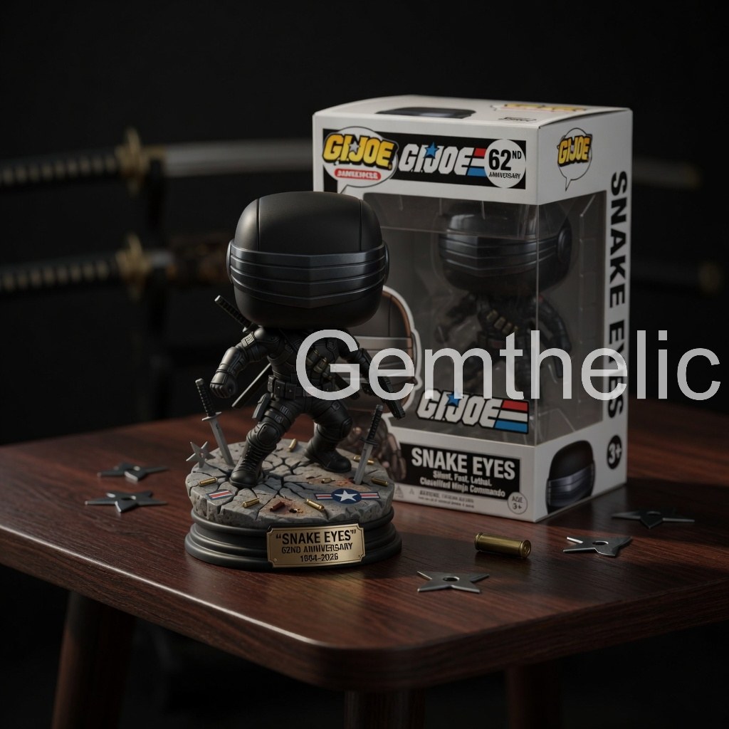 G.I. Joe Snake Eyes 62nd Anniversary Vinyl Figure - Detail View