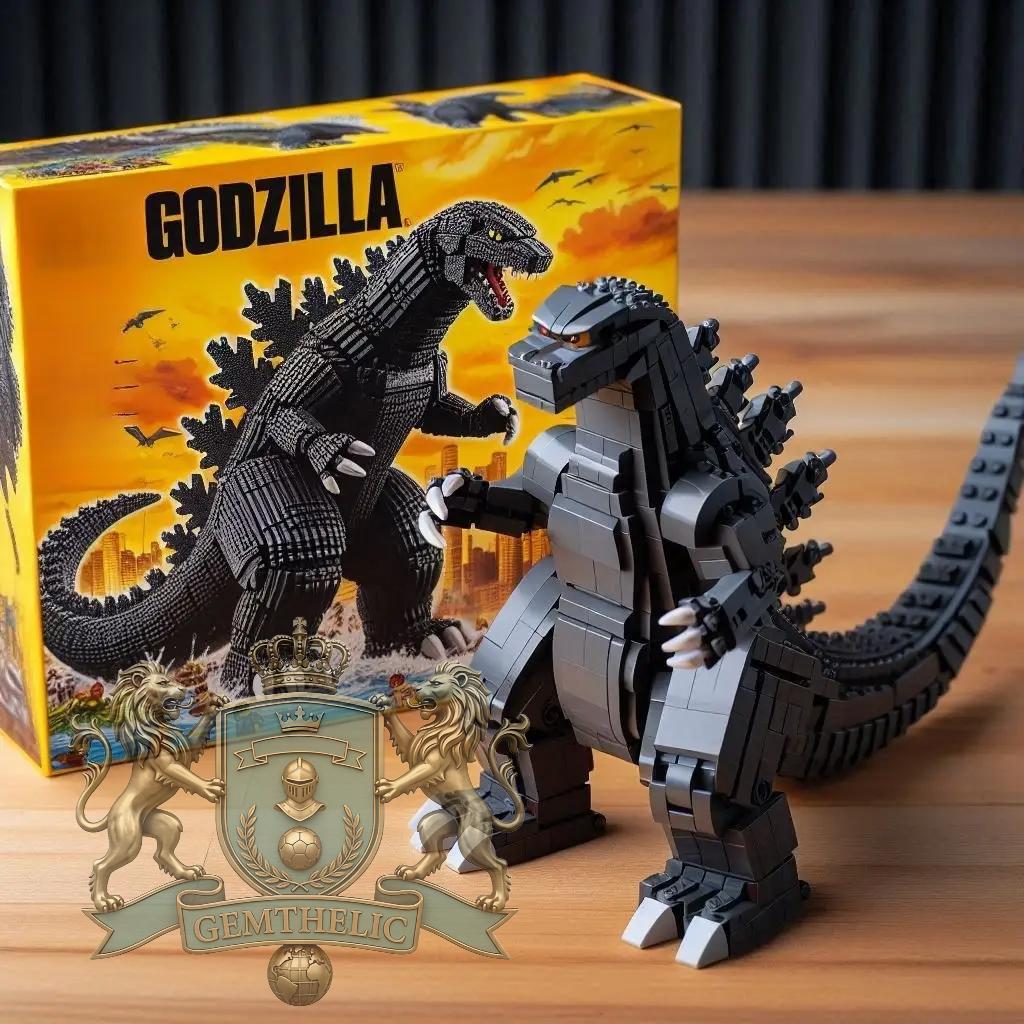 Godzilla Building Bricks Set - Front View
